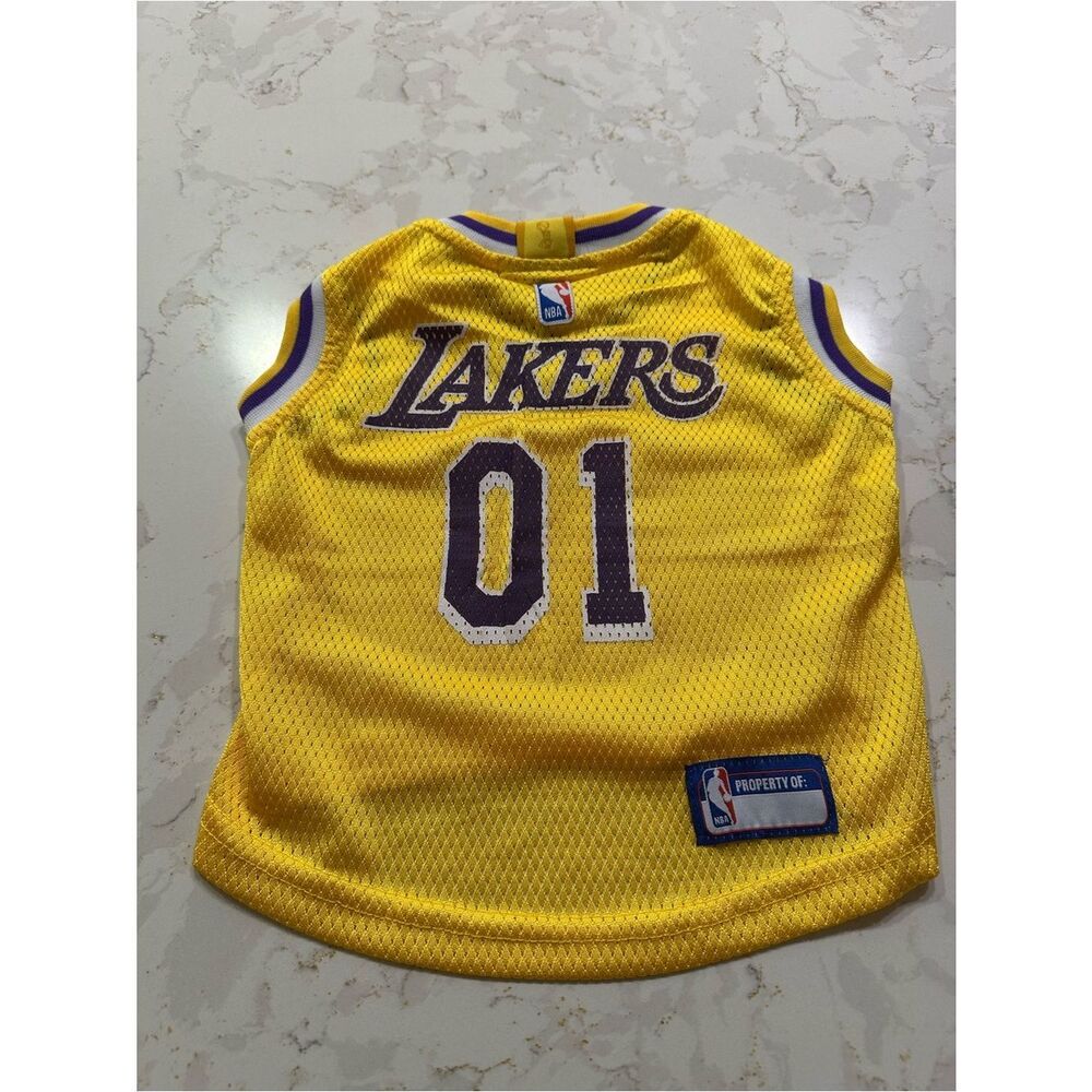NBA Los Angeles Lakers Dog Yellow Jersey Top